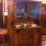 Faas Hutch with custom glass doors