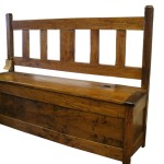 long slat-back settle (ash and walnut)