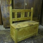 Short Slat-Back Bench