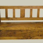 slat-back settle (ash)